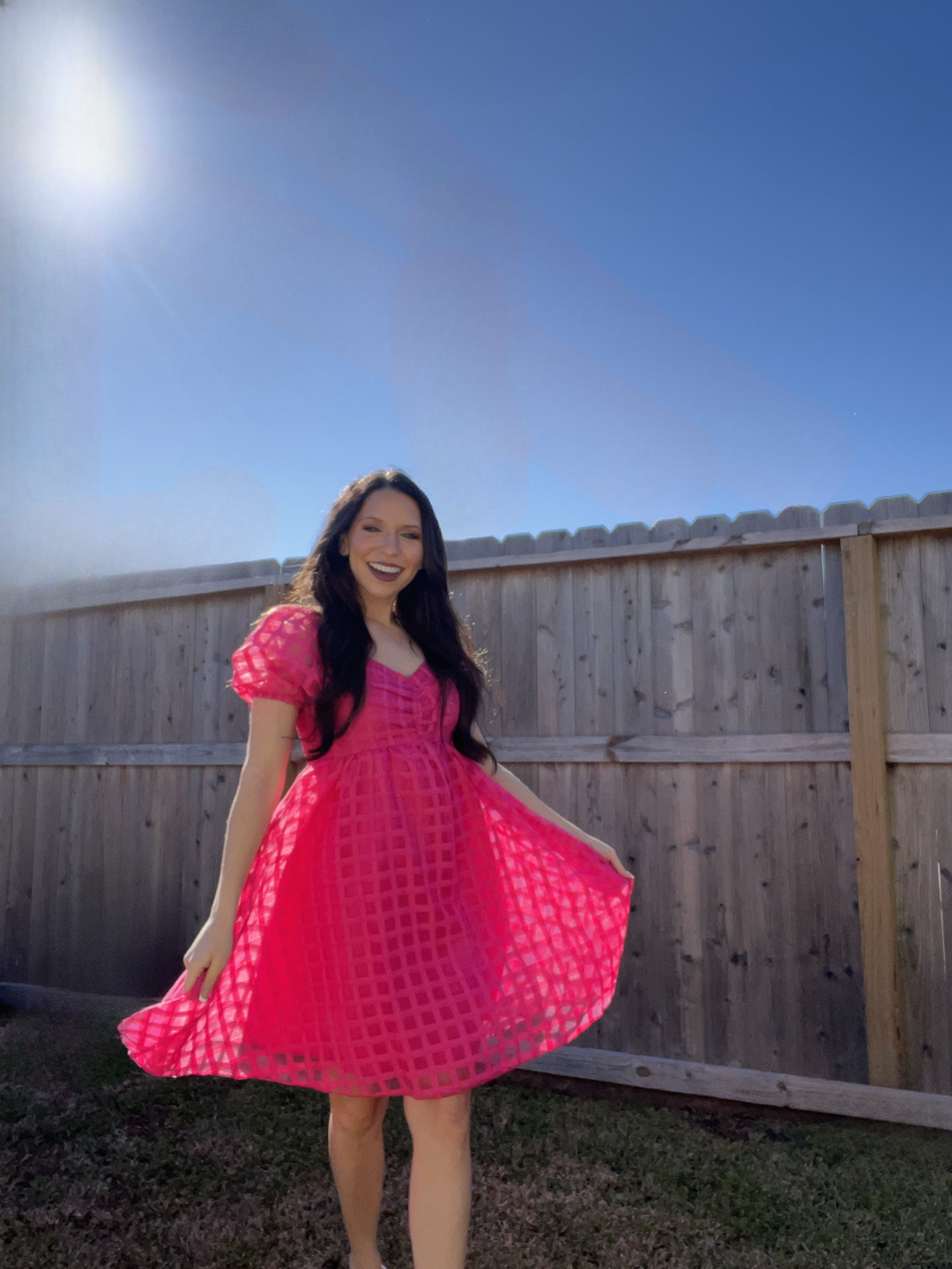 Strawberry Pink Babydoll Dress