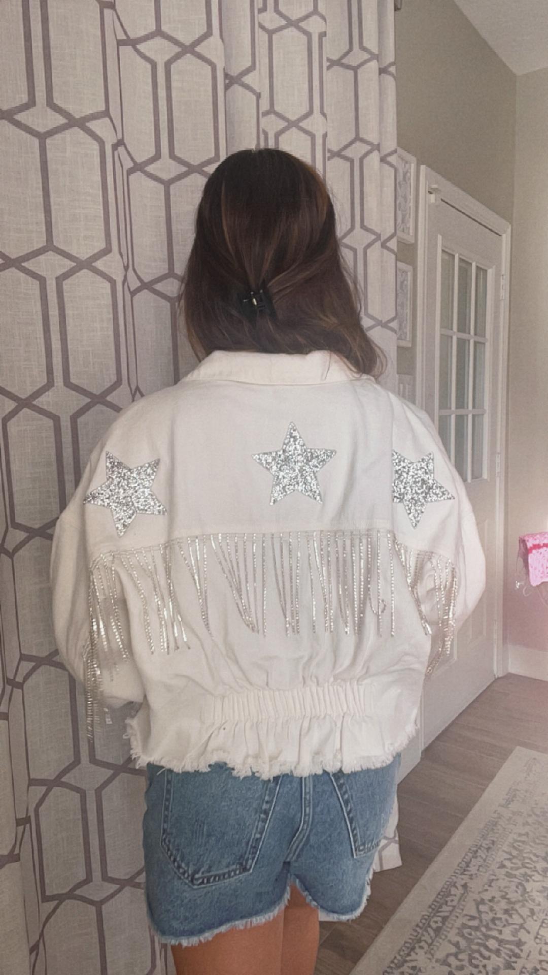 White Fringe Jacket